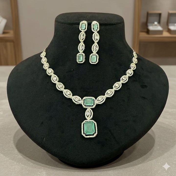 American Diamond Necklace Set
