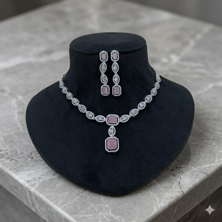 American Diamond Necklace Set