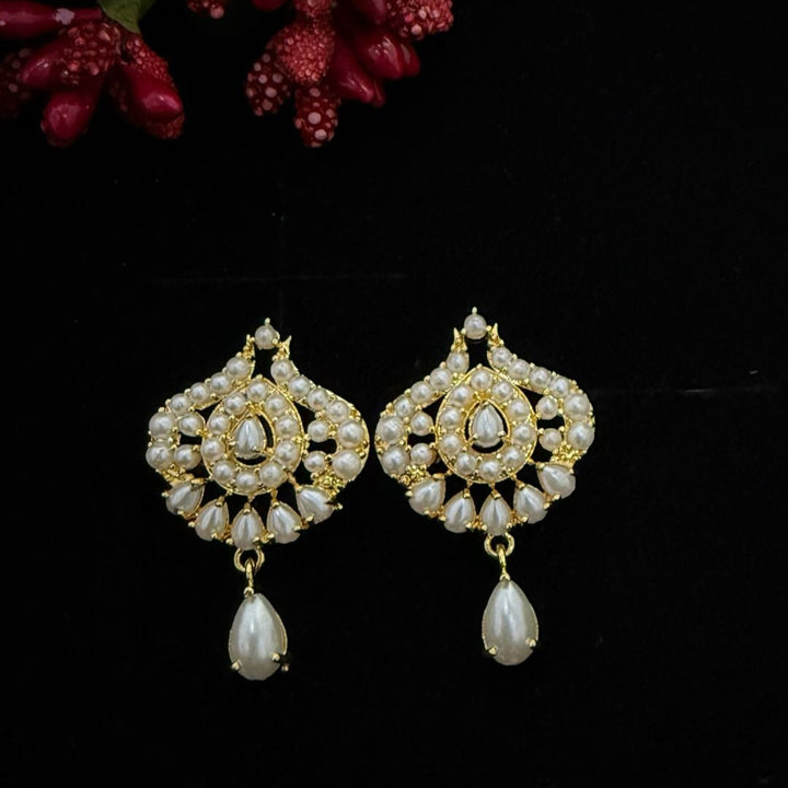 Gold Plated Pearl Pendant Set