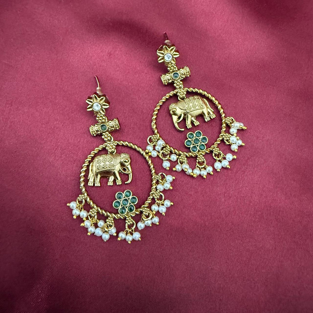 Elephant Design Antique Earrings