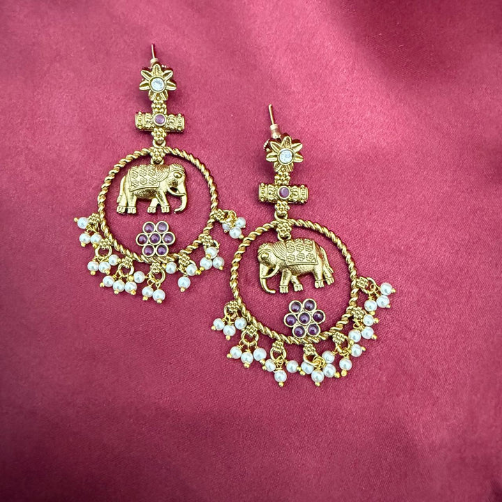 Elephant Design Antique Earrings