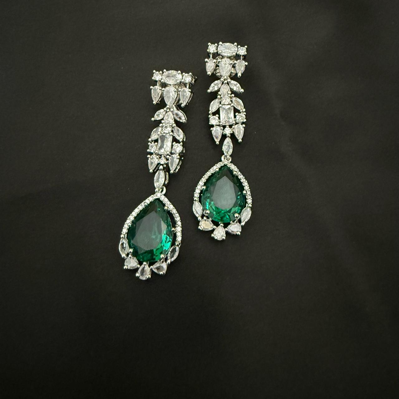 Immitation Stone Zircon Necklace Set