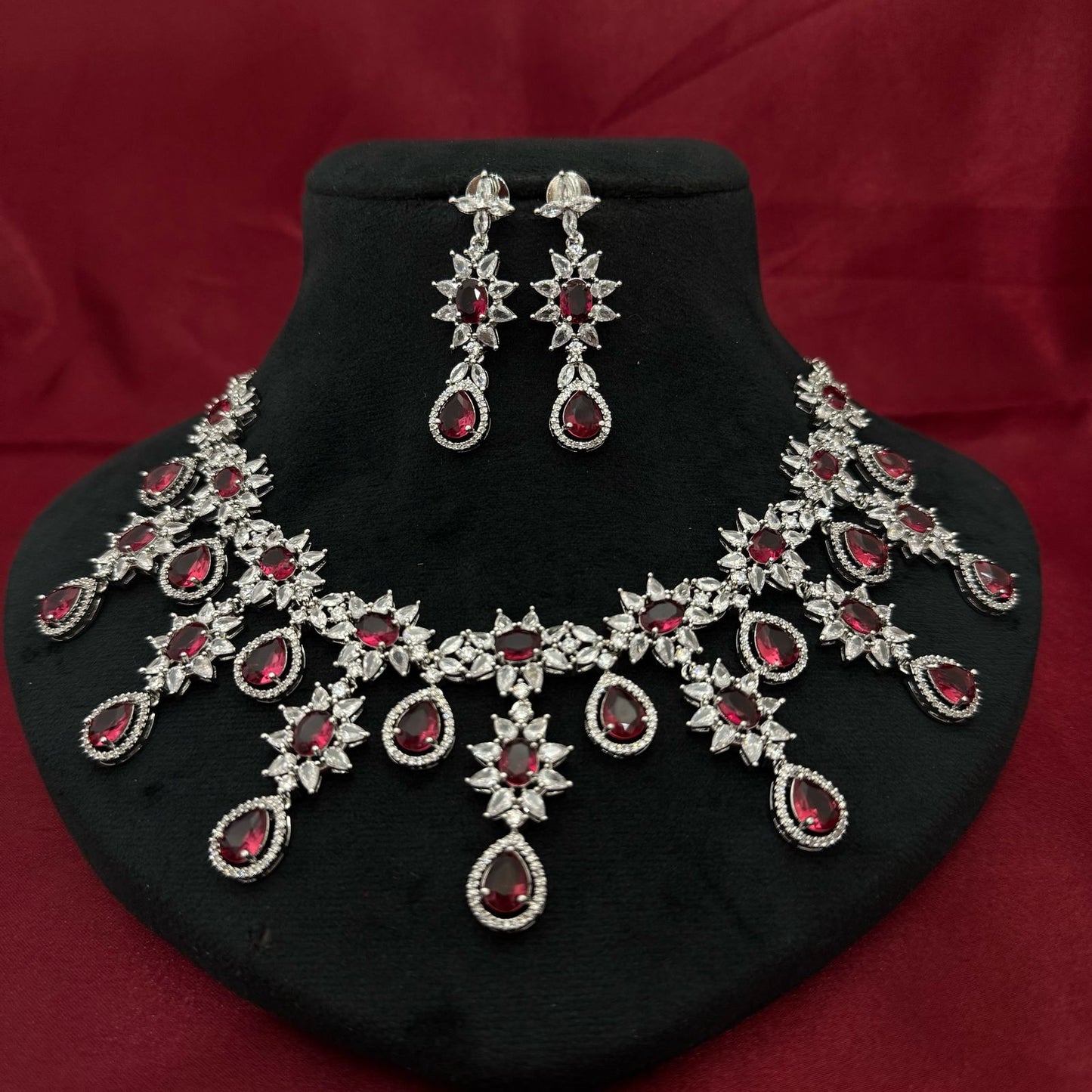 Silver Plated Necklace Set