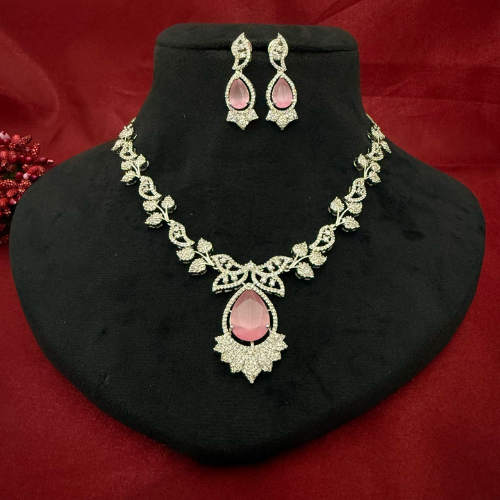 Elegant silver Plated Necklace Set