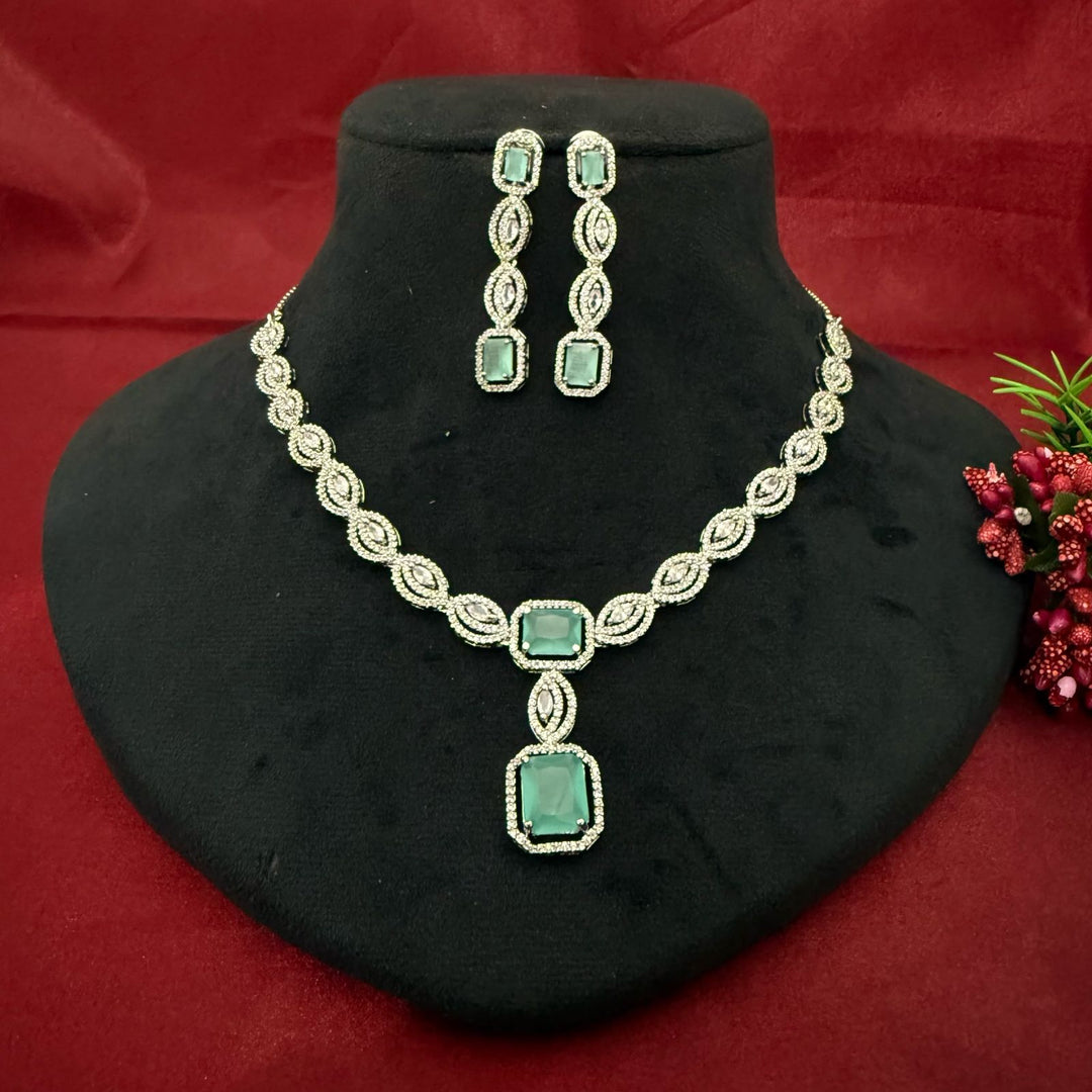 American Diamond Necklace Set
