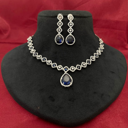 Peardrop Zircon Necklace Set