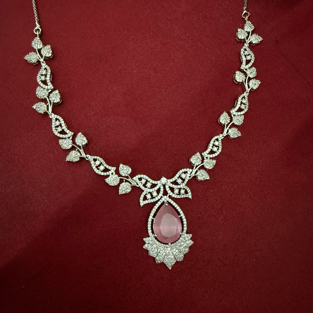 Elegant silver Plated Necklace Set