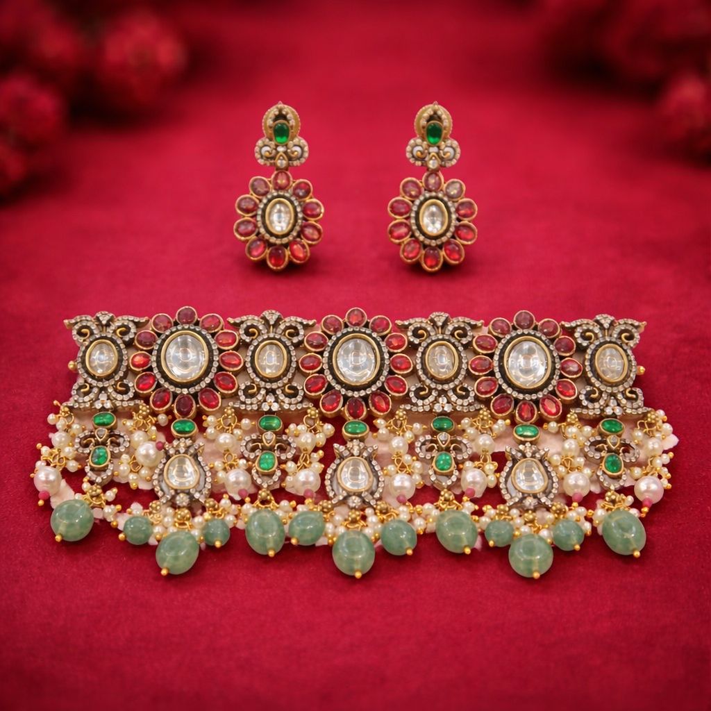 Kundan Polki Choker Set
