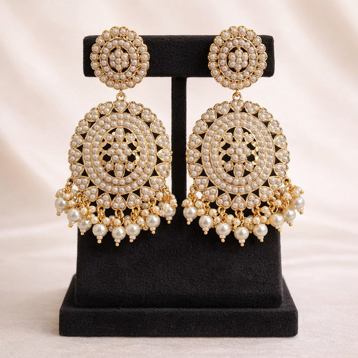 Fine Pearl Chandbali Earrings
