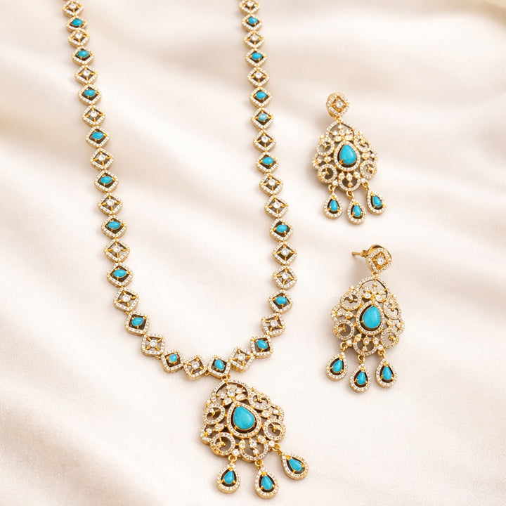 Elegant Pearl Set Necklace Set