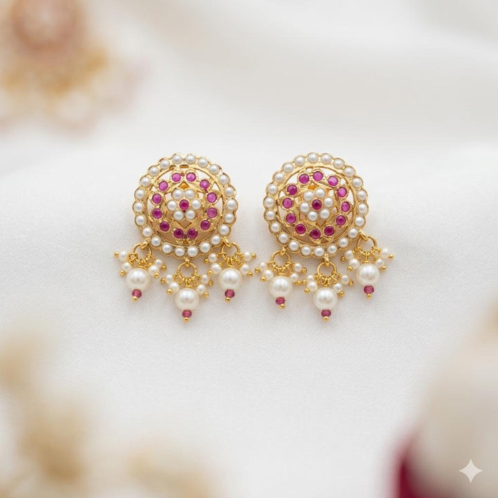 Traditional Jadaau Stud Earrings