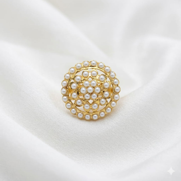 Designer Jadaau Pearl Ring