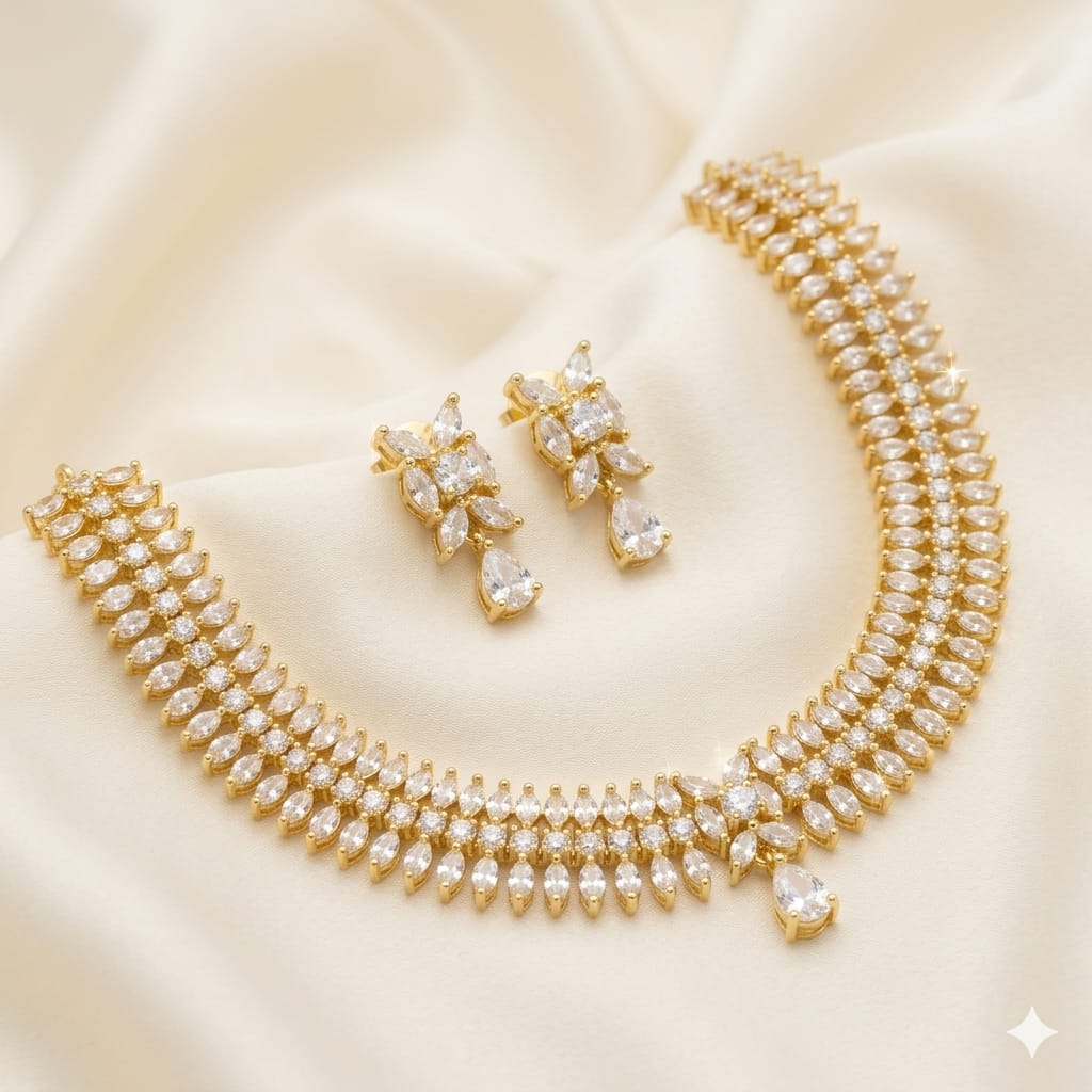 Traditional Zircon Necklace Set