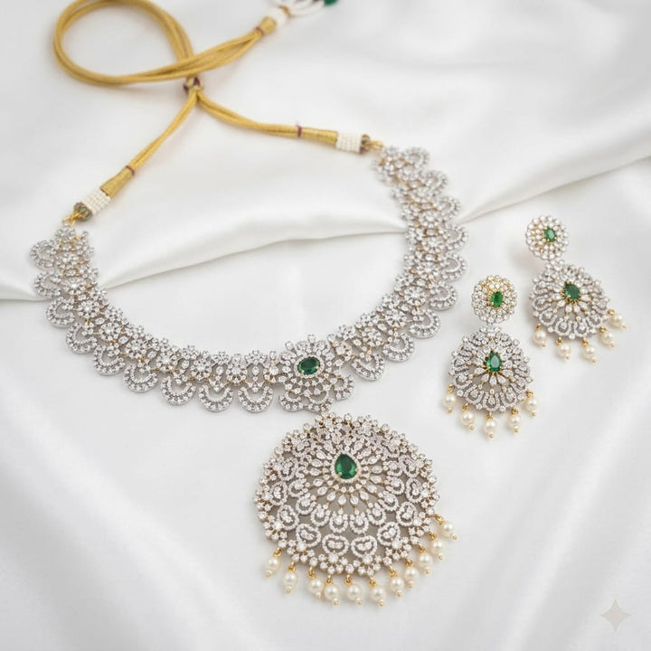 Elegant Zircon Necklace Set