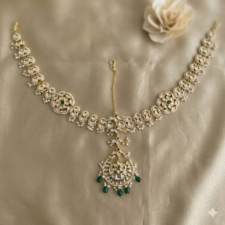 Exclusive Bridal Kundan Mathapatti
