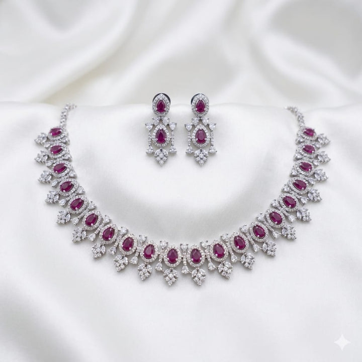 Emerald Zircon Necklace Set