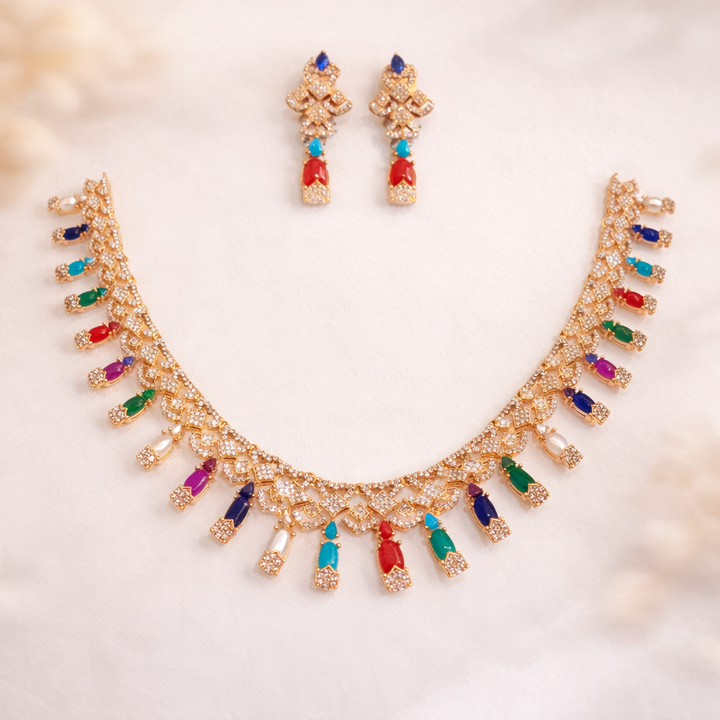 MULTI COLOURS NECKLACE SET