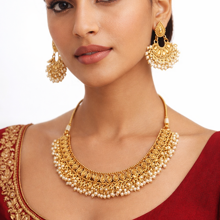 Antique Gold Necklace Set