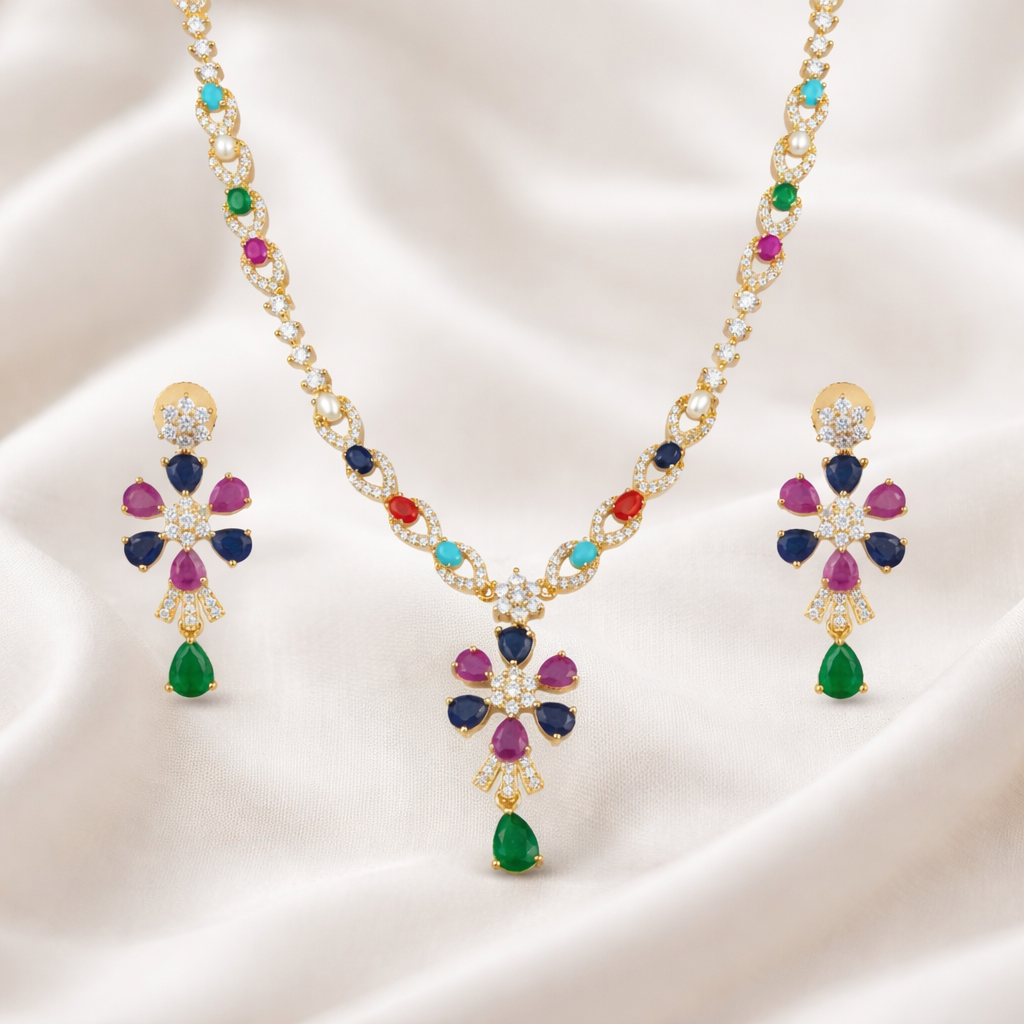 Elegant Pearl Necklace Set