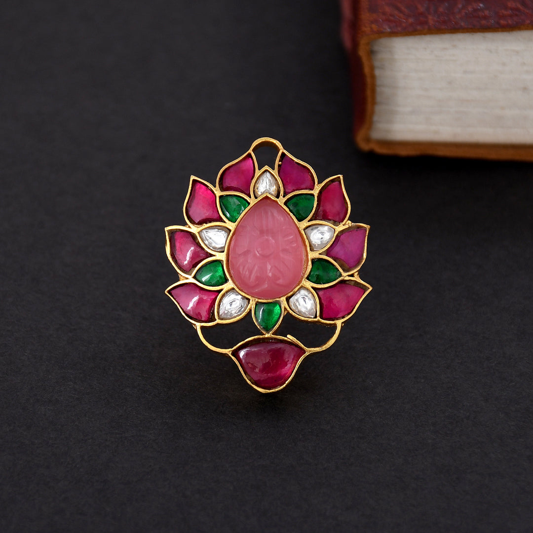 KUNDAN FINGER RING
