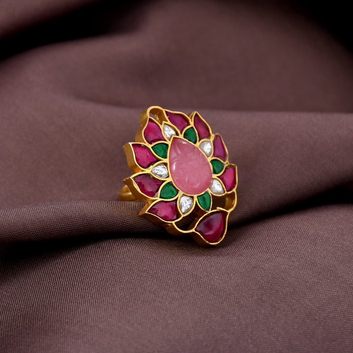 KUNDAN FINGER RING