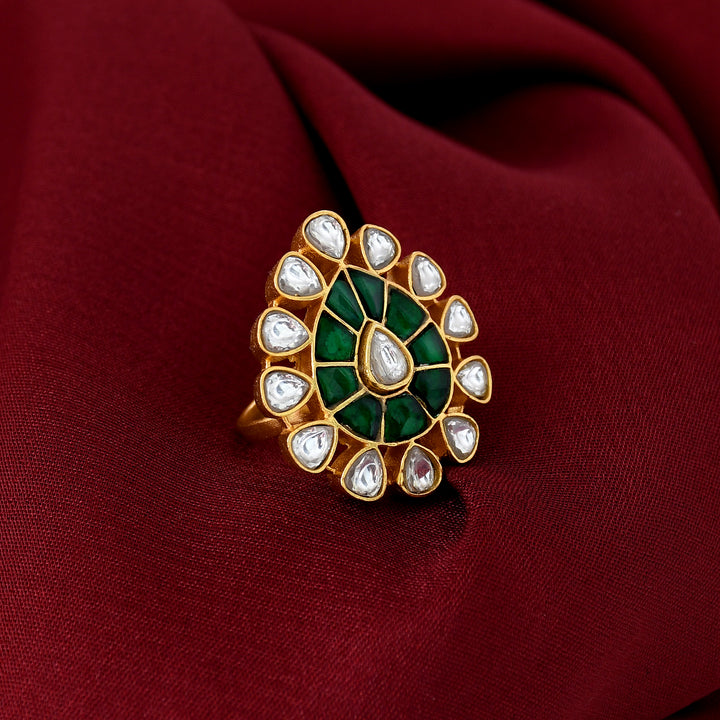 KUNDAN FINGER RING