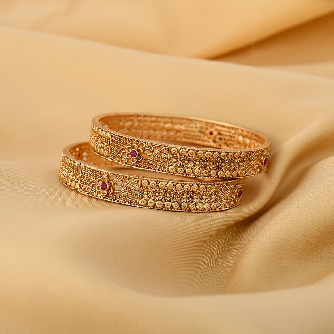 SOUTH INDIAN TRENDY GOLD BANGLES