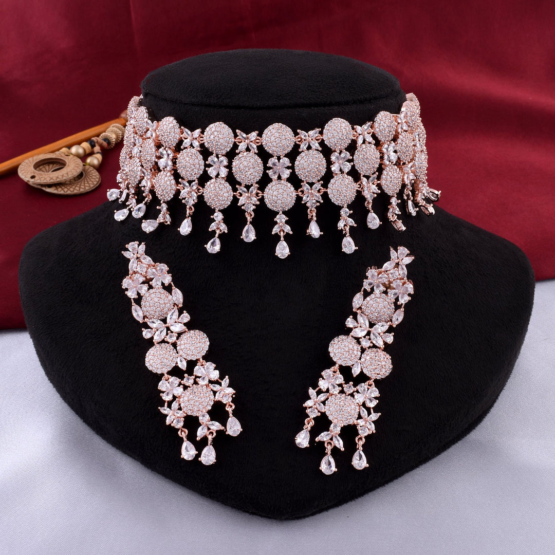 Classic Zircon Choker Set