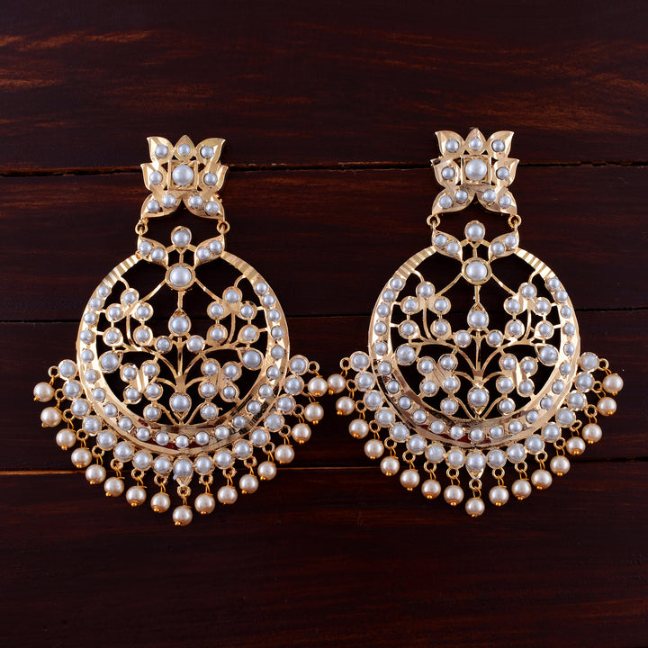 Gold Plated Chandbali Earrings