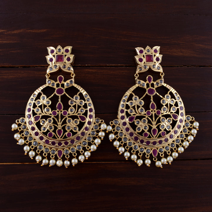 Gold Plated Chandbali Earrings