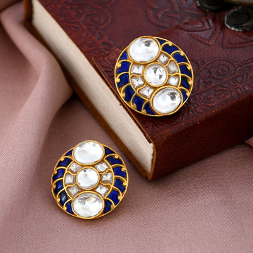 Share more than 204 kundan round earrings latest