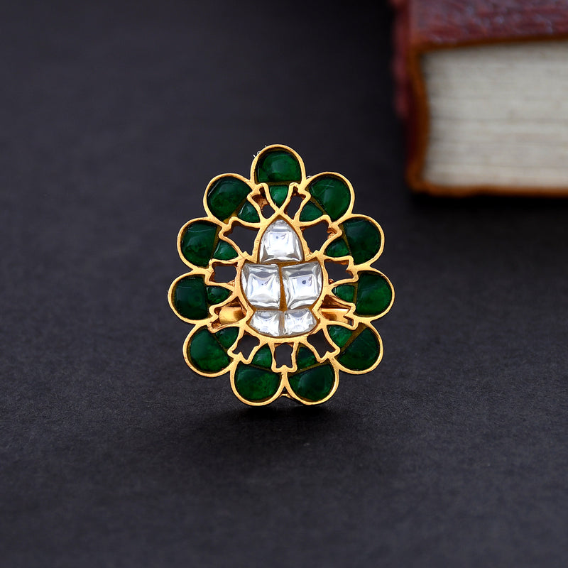 KUNDAN FINGER RING