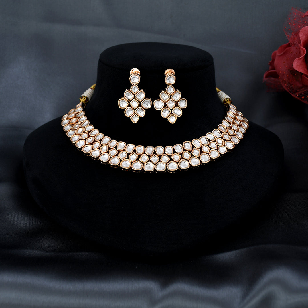 KUNDAN POLKI CHOKER SET