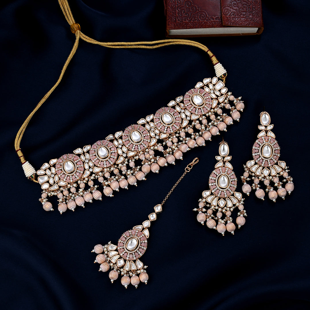 KUNDAN POLKI CHOKER SET
