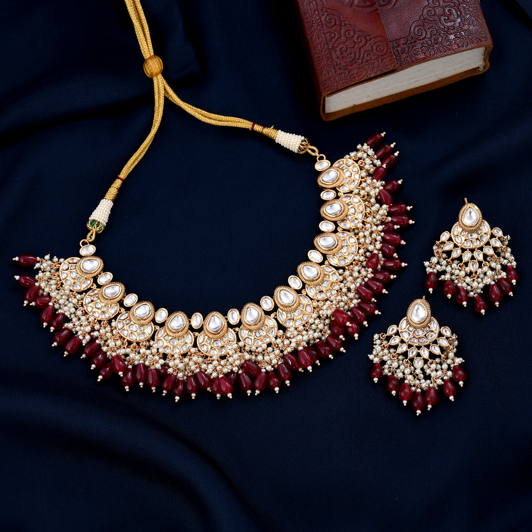 KUNDAN POLKI NECKLACE SET