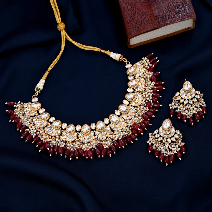 KUNDAN POLKI NECKLACE SET
