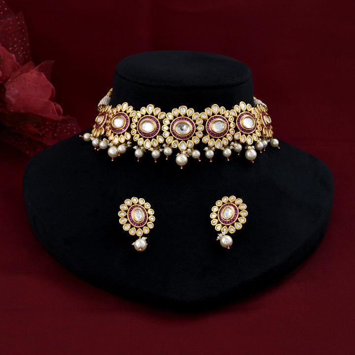 KUNDAN POLKI CHOKER SET