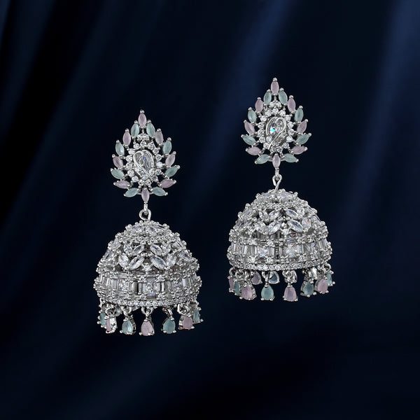 ZIRCON JHUMKA EARRINGS