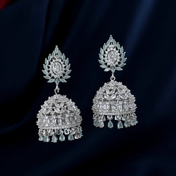 235-DER2058 - 18K Gold '3 in 1' Detachable Diamond Jhumkas - Diamond Dangle  Earrings with Color Stones & South Sea Pearls | Diamond dangle earrings, Diamond  jhumkas, South sea pearls