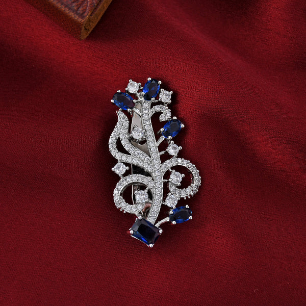 SILVER PLATED SAREE PIN