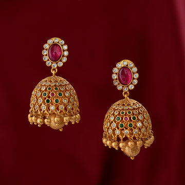 Leela Antique Earrings - Red Green | Antique earrings, Online earrings, Buy earrings  online