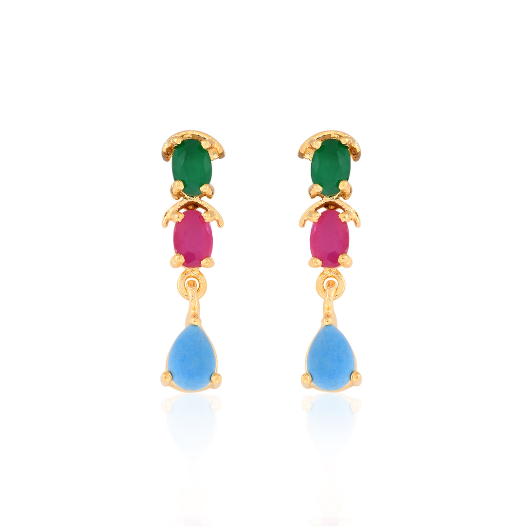 Multi Colour Single Line Necklace Set