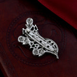 Silver Plated Saree Pin