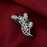 Silver Plated Saree Pin