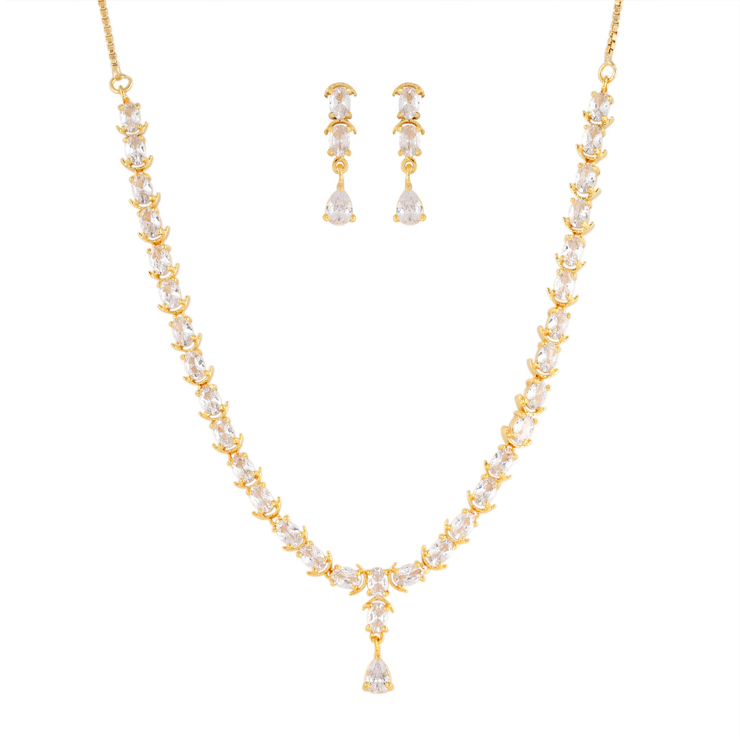 Multi Colour Single Line Necklace Set