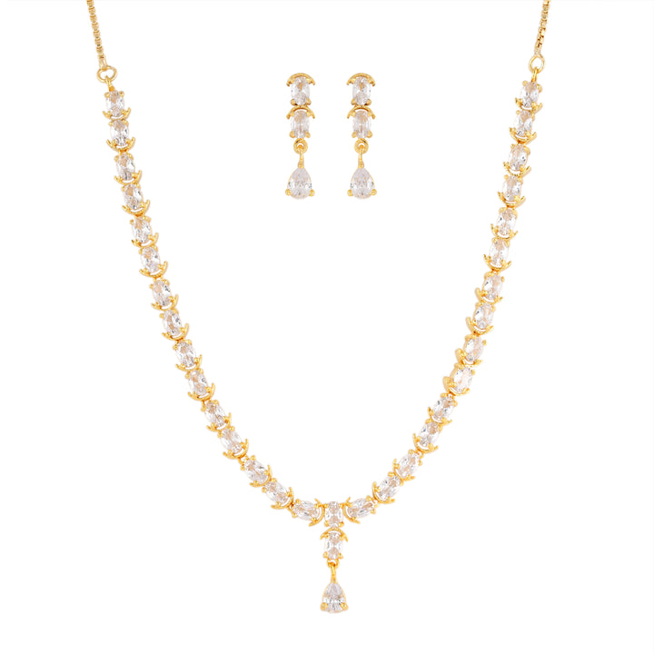 Multi Colour Single Line Necklace Set