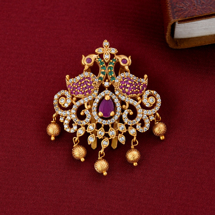 Peacock Design Hair Bun Pin