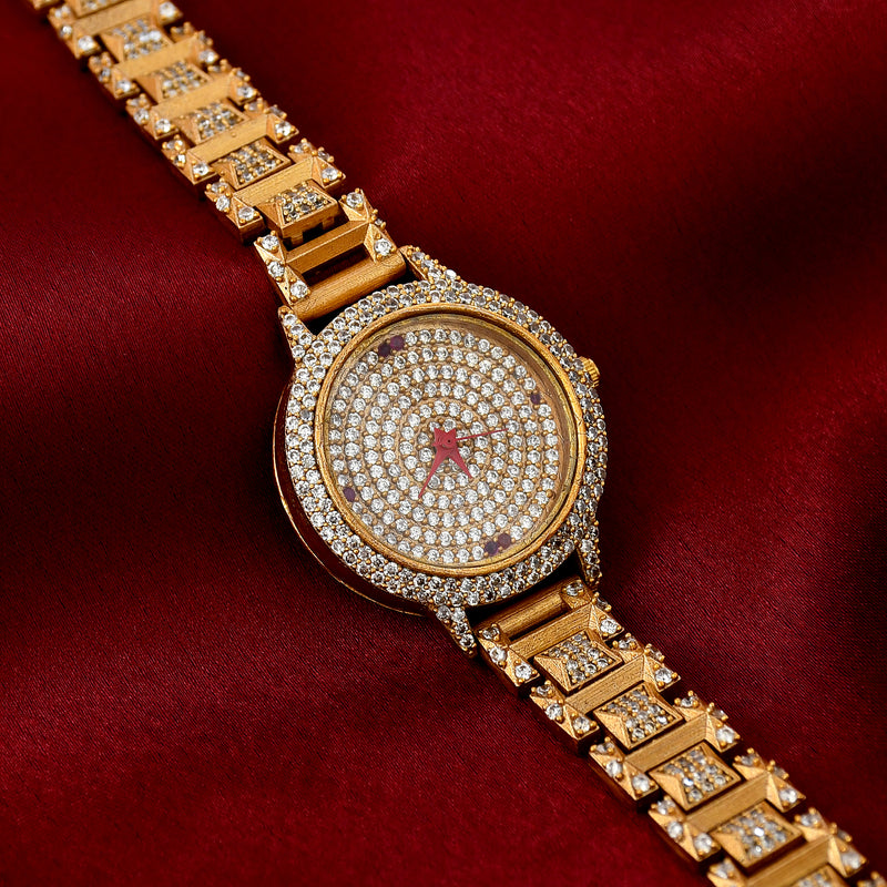 Designer Gold Plated Watch