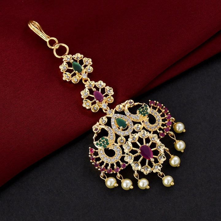 Gold Plated South Maang Tikka