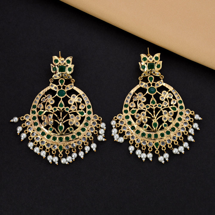 Gold Plated Chandbali Earrings